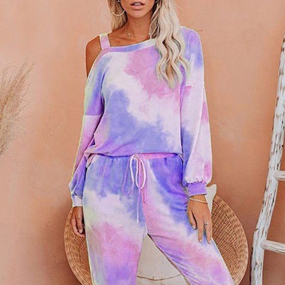 Tie Dye Loungewear Matching Set - Picture 2 of 4